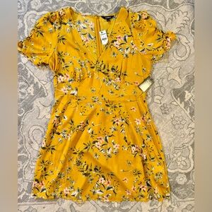 NWT EXPRESS Golden Flower Dress